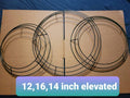 Wire wreath frames with multiple size options
