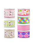 Easter bunny ribbon with Chenille trim