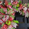 Whimsical Green Monster Christmas Garland- Stairway or Table Runner decor