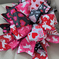 Whimsical Valentine's Day Bow: Cupid & Hearts, Gift Basket Decor