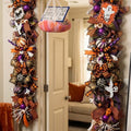 Halloween Ghost and Witch Garland, Gothic Spooky Mantle Decor