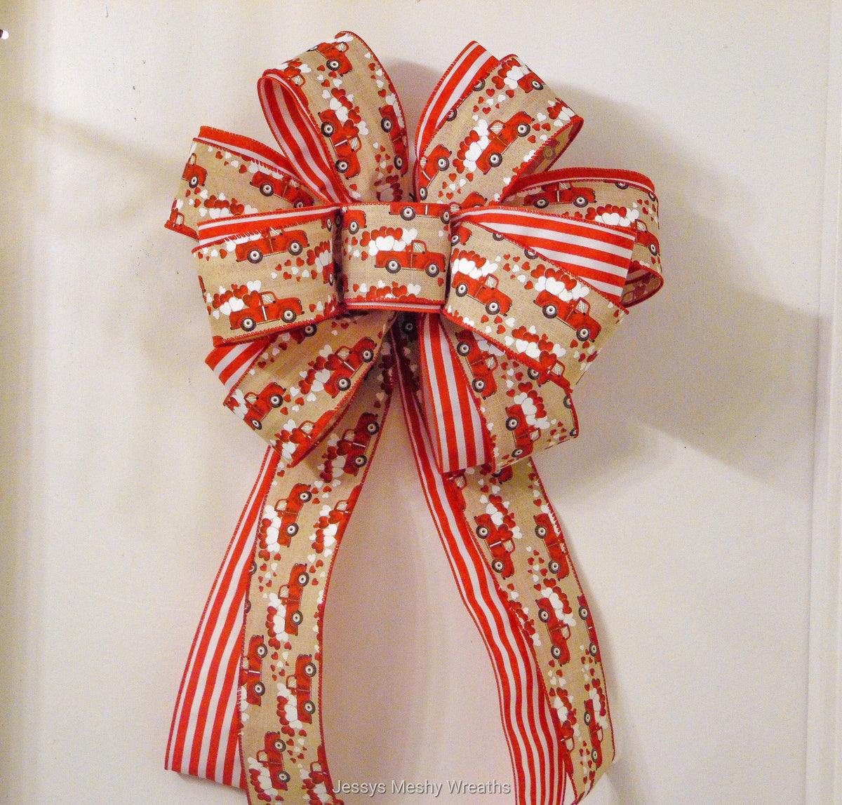 Valentines Day bow, DIY bow for decoration