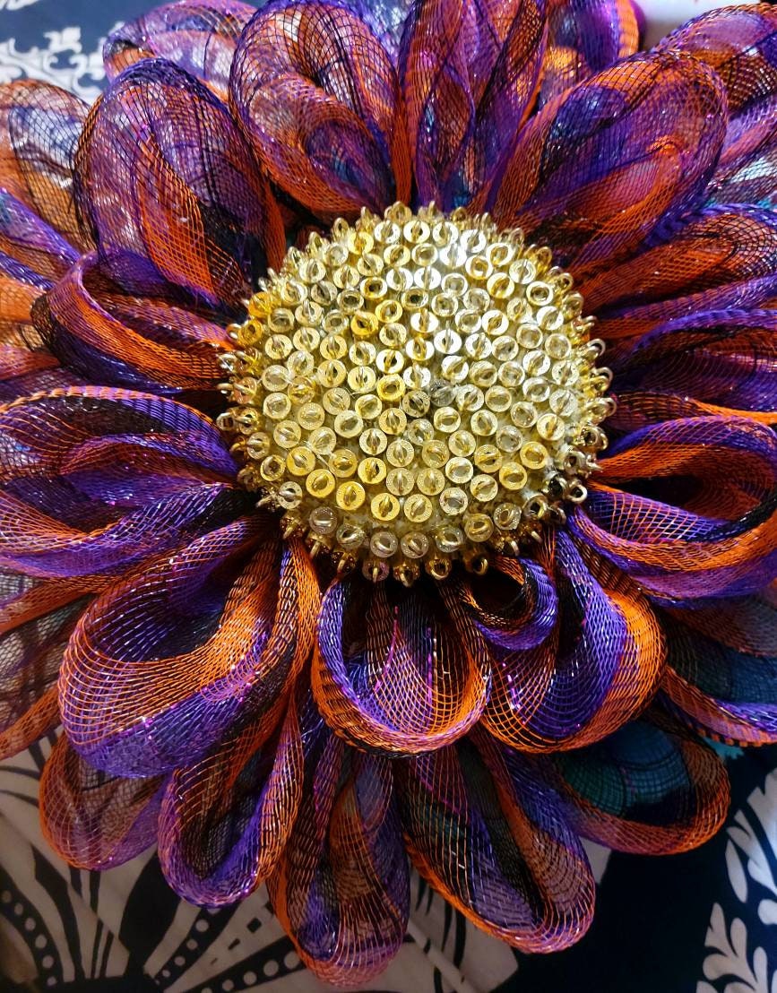 Floral Wreath Centerpiece: Sunflower Wreath Supplies, 5-in Round