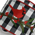 Cardinal Buffalo Plaid Ribbon: 4-Inch Designer Christmas Ribbon, 10 Yards