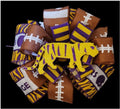 LSU Tigers Football Bow: Purple & Gold Wreath Decor