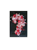 Whimsical Candy Cane Christmas Wreath: Santa & Snowman Door Hanger