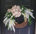 Ladybug Wreath Kit: Polka Dot & Striped Mesh, Satin Ribbon