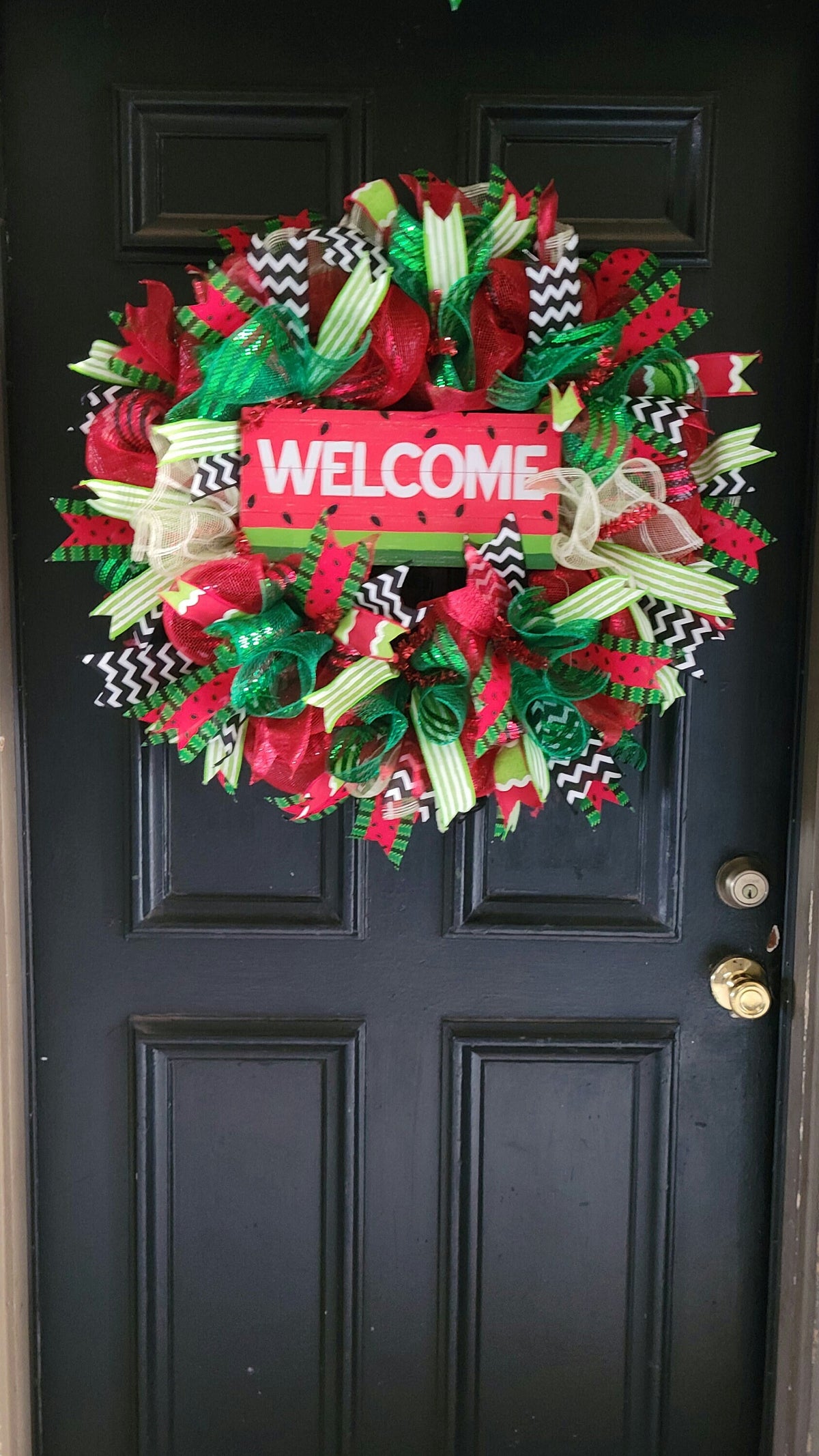 Farmhouse Floral Wreath: Grapevine, Buffalo Plaid Bow, Silver Glitter