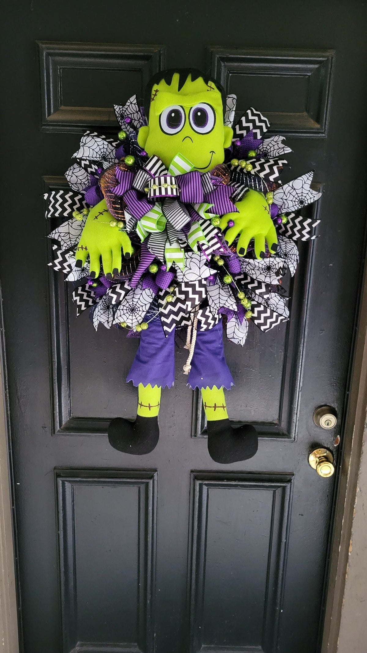 Whimsy Frankenstein Halloween Wreath