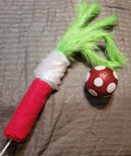 Grinchmas tree topper gift, Furry Green Monster Arm with Ornament tree topper decoration
