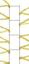 Wreath rail with chenille ties, centerpiece frame, door hanger base