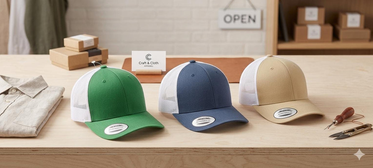Personalized classic trucker snapback caps, design your own hats